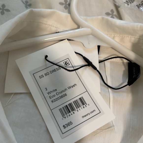 White contemporary dress  for  the classic ladies
 Short sleeve shirtdress - Picture 2 of 6